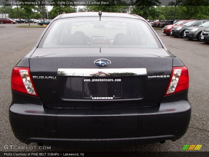 Dark Gray Metallic / Carbon Black 2009 Subaru Impreza 2.5i Sedan