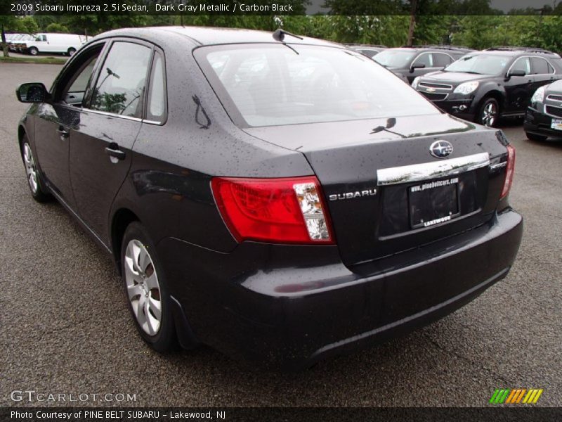 Dark Gray Metallic / Carbon Black 2009 Subaru Impreza 2.5i Sedan