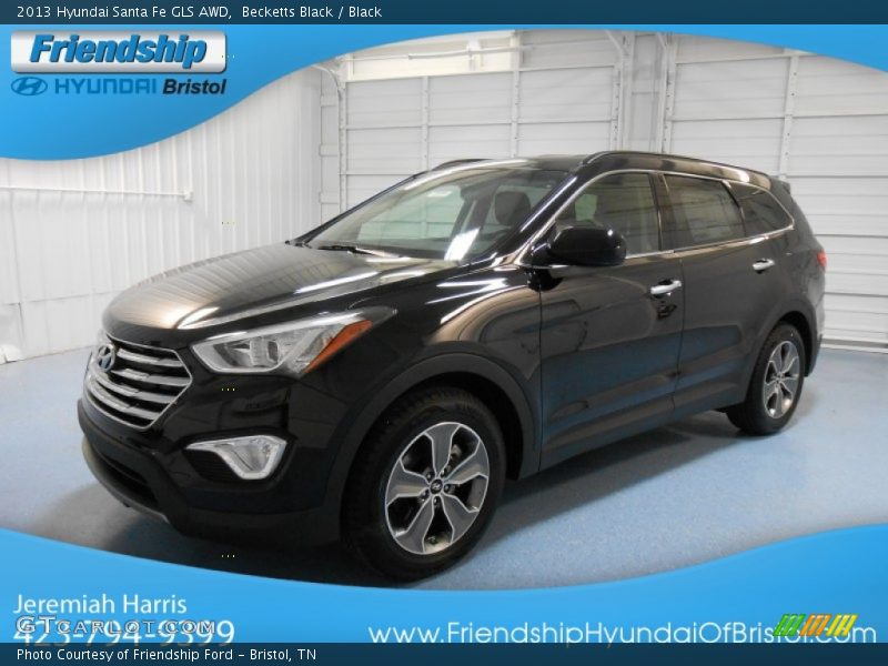 Becketts Black / Black 2013 Hyundai Santa Fe GLS AWD