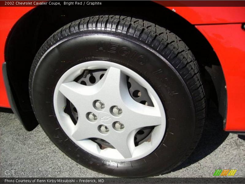 Bright Red / Graphite 2002 Chevrolet Cavalier Coupe