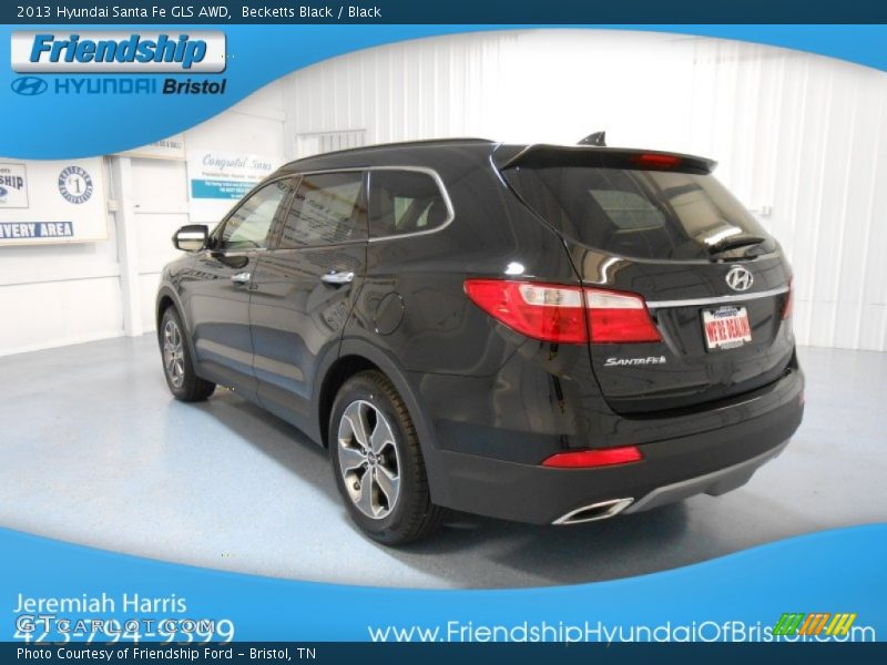 Becketts Black / Black 2013 Hyundai Santa Fe GLS AWD