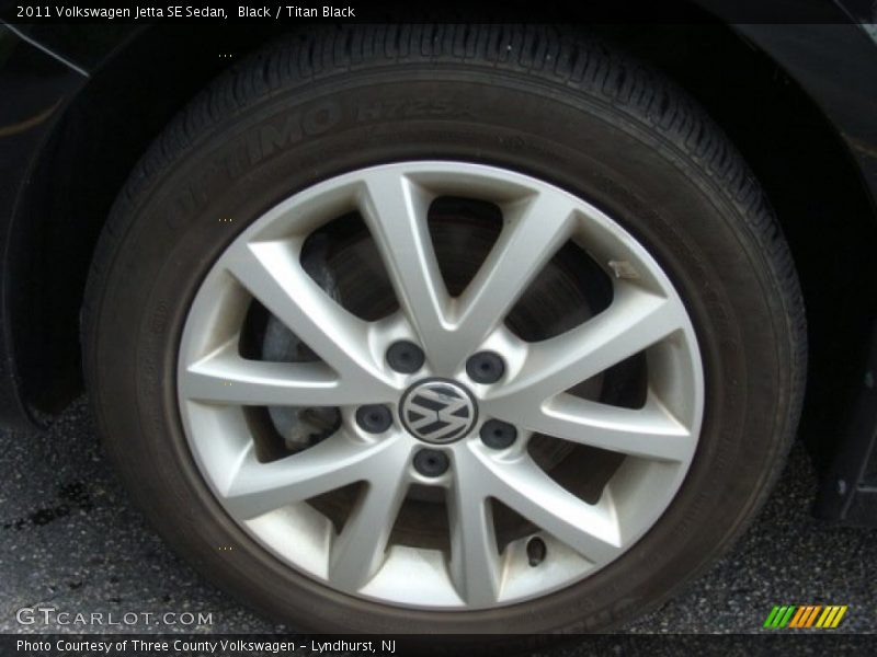 Black / Titan Black 2011 Volkswagen Jetta SE Sedan