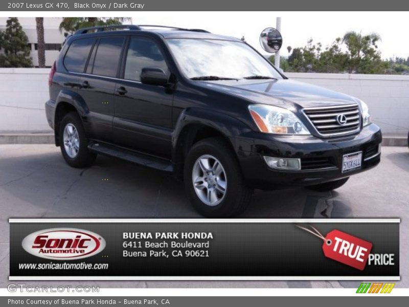 Black Onyx / Dark Gray 2007 Lexus GX 470