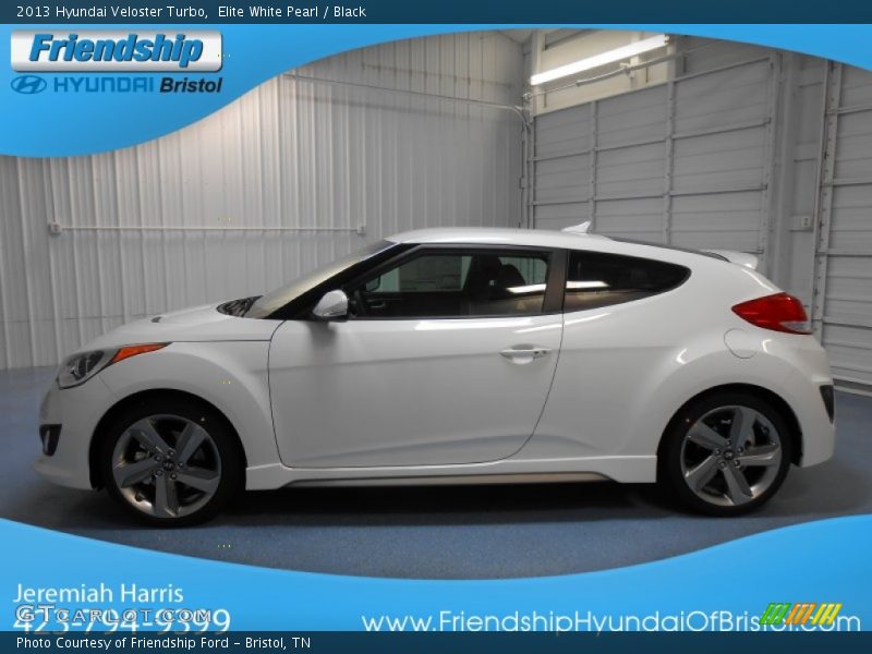 Elite White Pearl / Black 2013 Hyundai Veloster Turbo