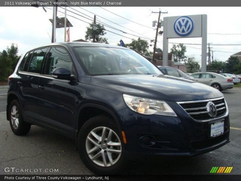 Night Blue Metallic / Charcoal 2011 Volkswagen Tiguan S 4Motion