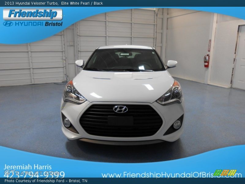 Elite White Pearl / Black 2013 Hyundai Veloster Turbo