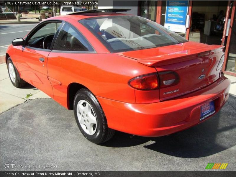Bright Red / Graphite 2002 Chevrolet Cavalier Coupe