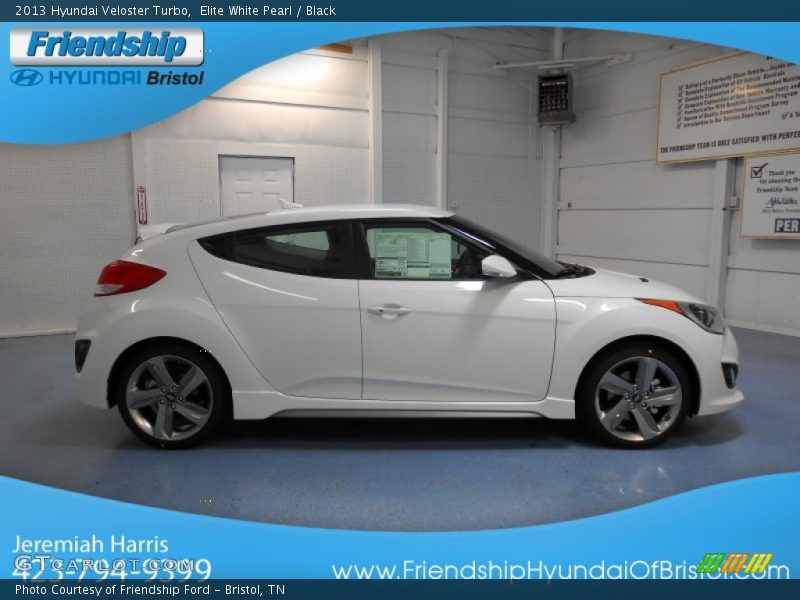 Elite White Pearl / Black 2013 Hyundai Veloster Turbo