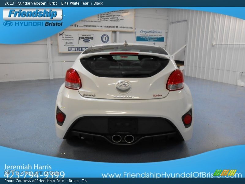 Elite White Pearl / Black 2013 Hyundai Veloster Turbo