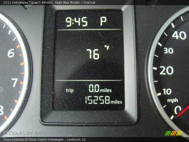 Night Blue Metallic / Charcoal 2011 Volkswagen Tiguan S 4Motion
