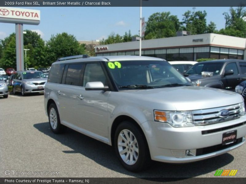 Brilliant Silver Metallic / Charcoal Black 2009 Ford Flex SEL
