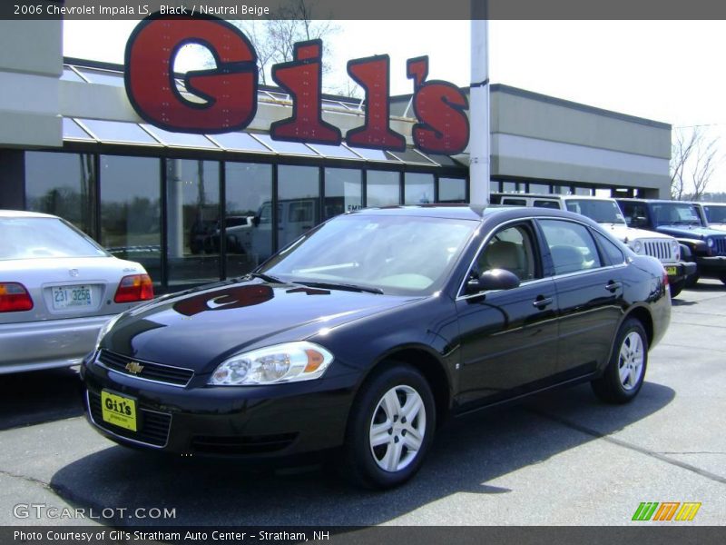 Black / Neutral Beige 2006 Chevrolet Impala LS