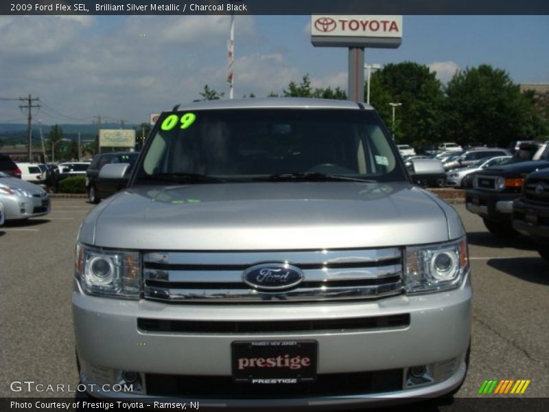 Brilliant Silver Metallic / Charcoal Black 2009 Ford Flex SEL