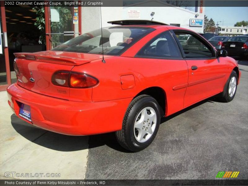 Bright Red / Graphite 2002 Chevrolet Cavalier Coupe