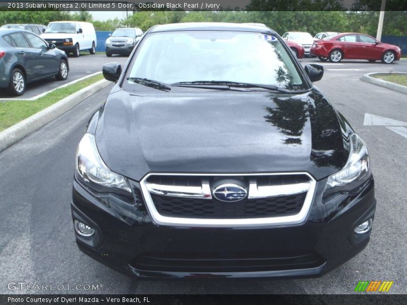 Obsidian Black Pearl / Ivory 2013 Subaru Impreza 2.0i Limited 5 Door