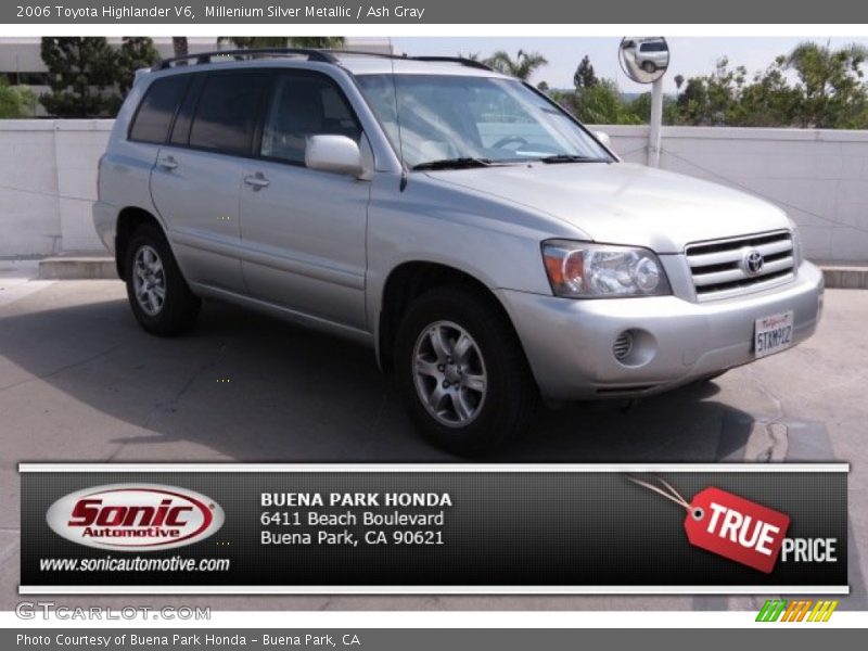 Millenium Silver Metallic / Ash Gray 2006 Toyota Highlander V6