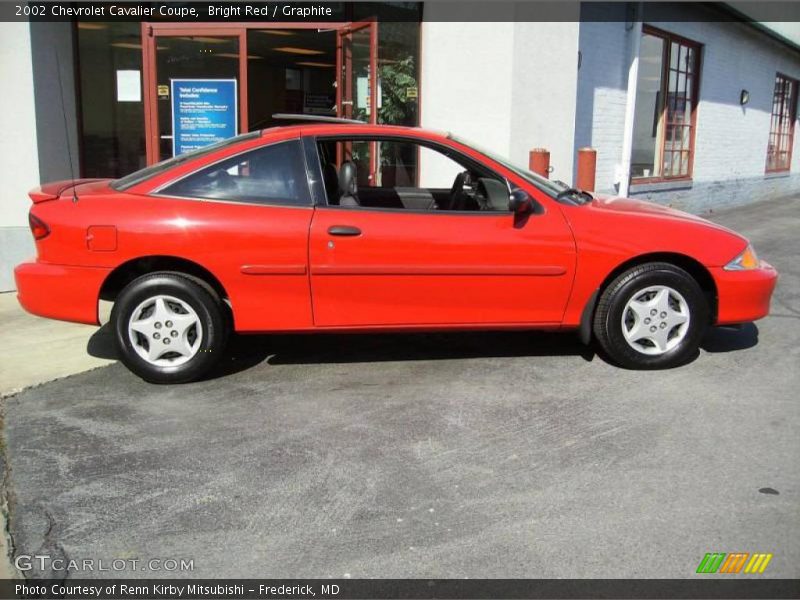 Bright Red / Graphite 2002 Chevrolet Cavalier Coupe