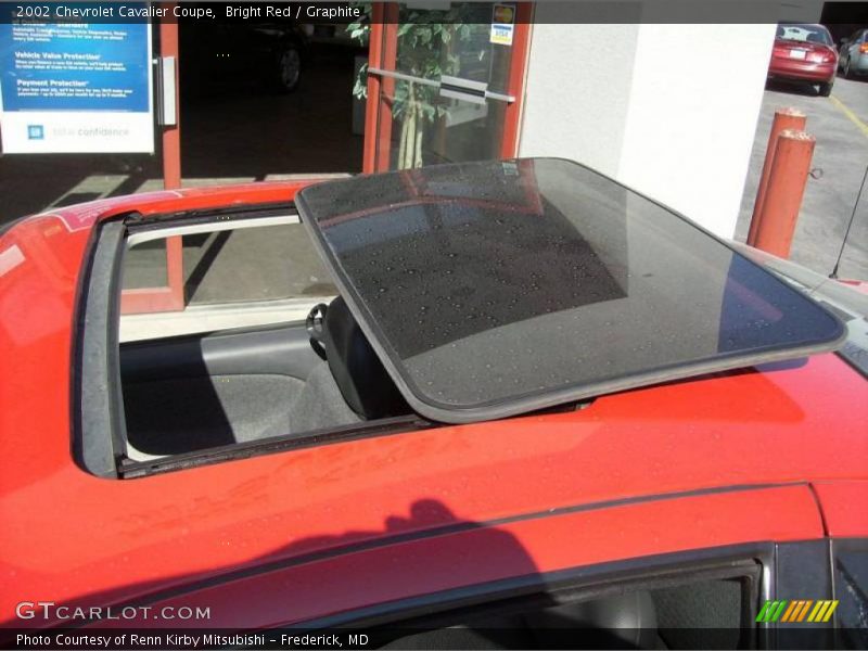Bright Red / Graphite 2002 Chevrolet Cavalier Coupe