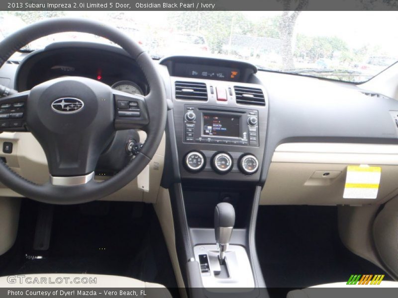 Obsidian Black Pearl / Ivory 2013 Subaru Impreza 2.0i Limited 5 Door