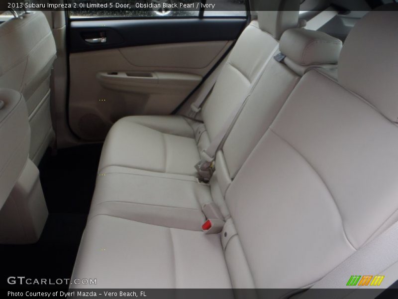 Obsidian Black Pearl / Ivory 2013 Subaru Impreza 2.0i Limited 5 Door