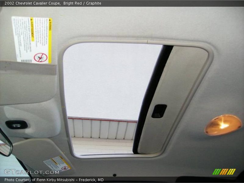 Bright Red / Graphite 2002 Chevrolet Cavalier Coupe