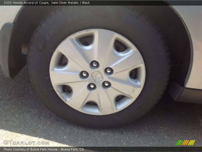 Satin Silver Metallic / Black 2003 Honda Accord LX Coupe