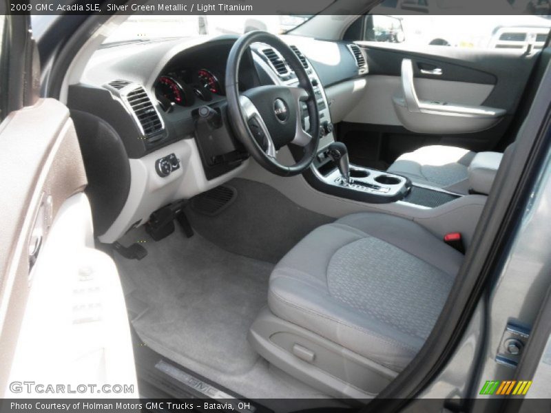 Silver Green Metallic / Light Titanium 2009 GMC Acadia SLE