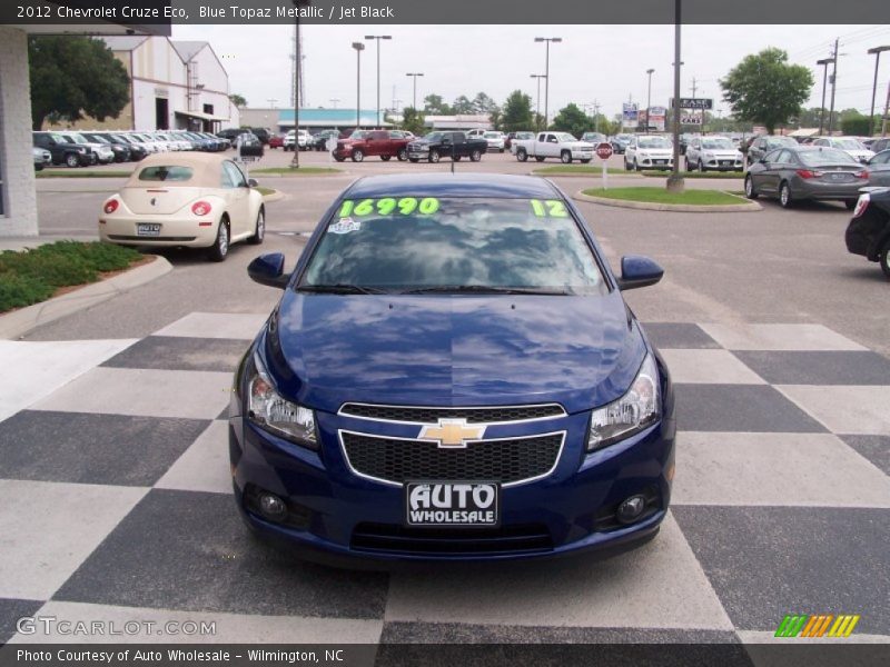 Blue Topaz Metallic / Jet Black 2012 Chevrolet Cruze Eco