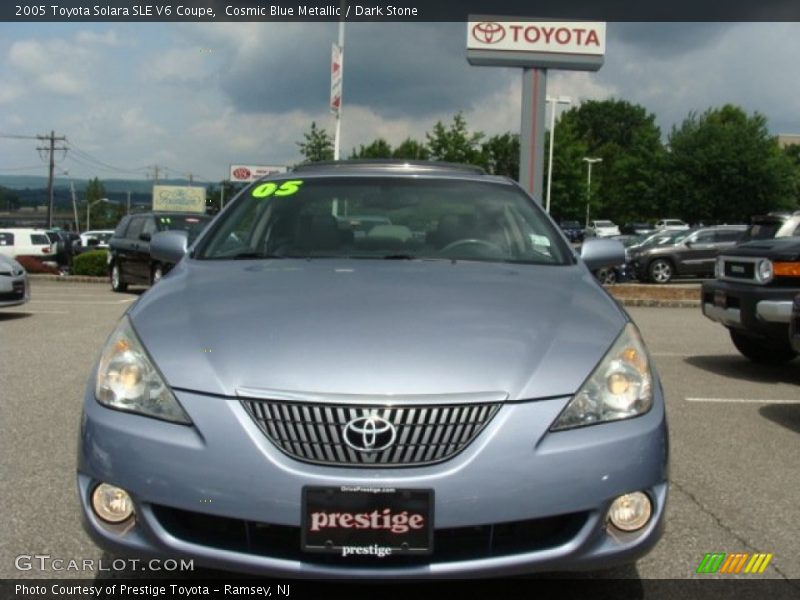 Cosmic Blue Metallic / Dark Stone 2005 Toyota Solara SLE V6 Coupe