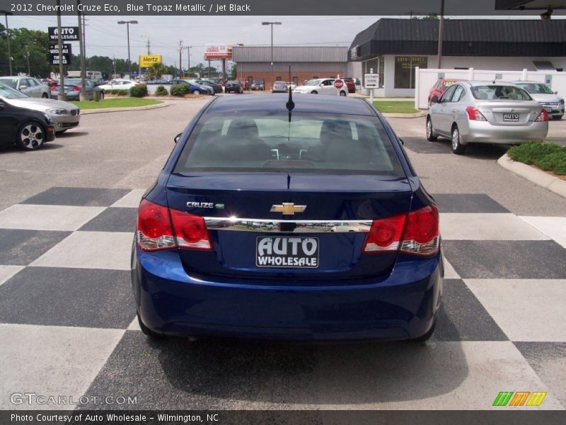 Blue Topaz Metallic / Jet Black 2012 Chevrolet Cruze Eco