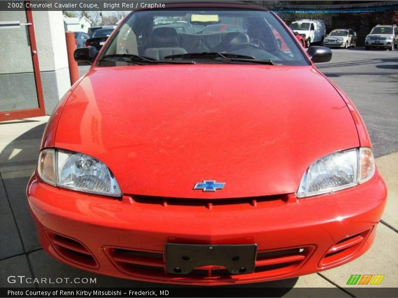 Bright Red / Graphite 2002 Chevrolet Cavalier Coupe