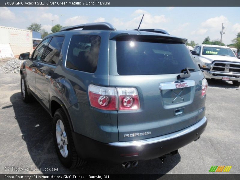 Silver Green Metallic / Light Titanium 2009 GMC Acadia SLE