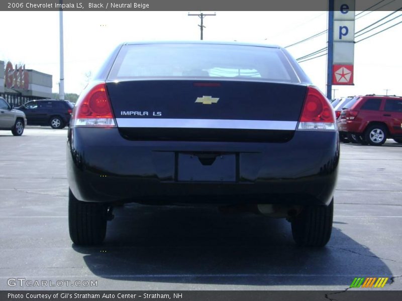 Black / Neutral Beige 2006 Chevrolet Impala LS