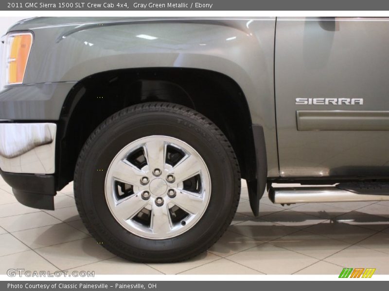 Gray Green Metallic / Ebony 2011 GMC Sierra 1500 SLT Crew Cab 4x4