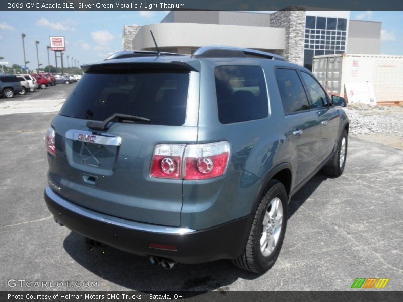 Silver Green Metallic / Light Titanium 2009 GMC Acadia SLE