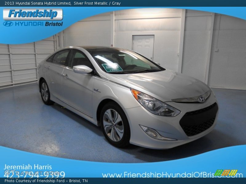 Silver Frost Metallic / Gray 2013 Hyundai Sonata Hybrid Limited
