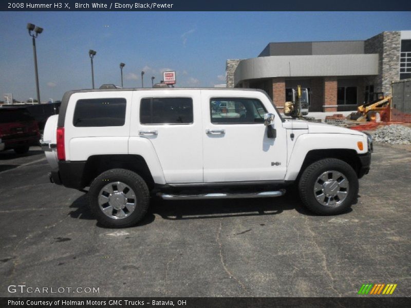 Birch White / Ebony Black/Pewter 2008 Hummer H3 X