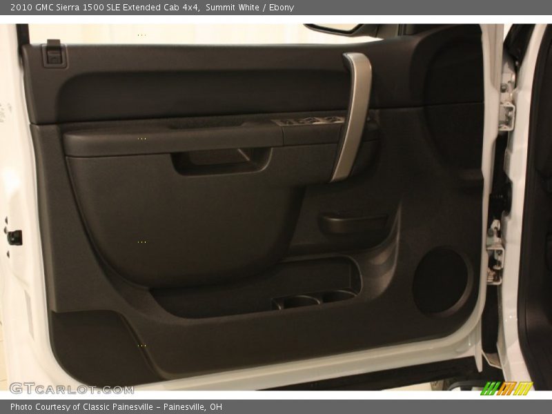 Summit White / Ebony 2010 GMC Sierra 1500 SLE Extended Cab 4x4