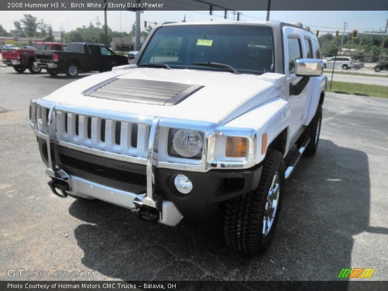 Birch White / Ebony Black/Pewter 2008 Hummer H3 X