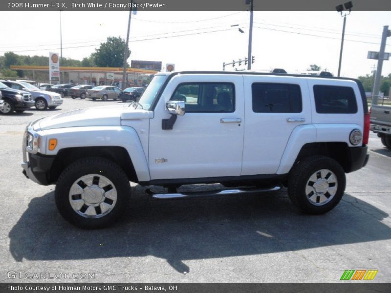 Birch White / Ebony Black/Pewter 2008 Hummer H3 X