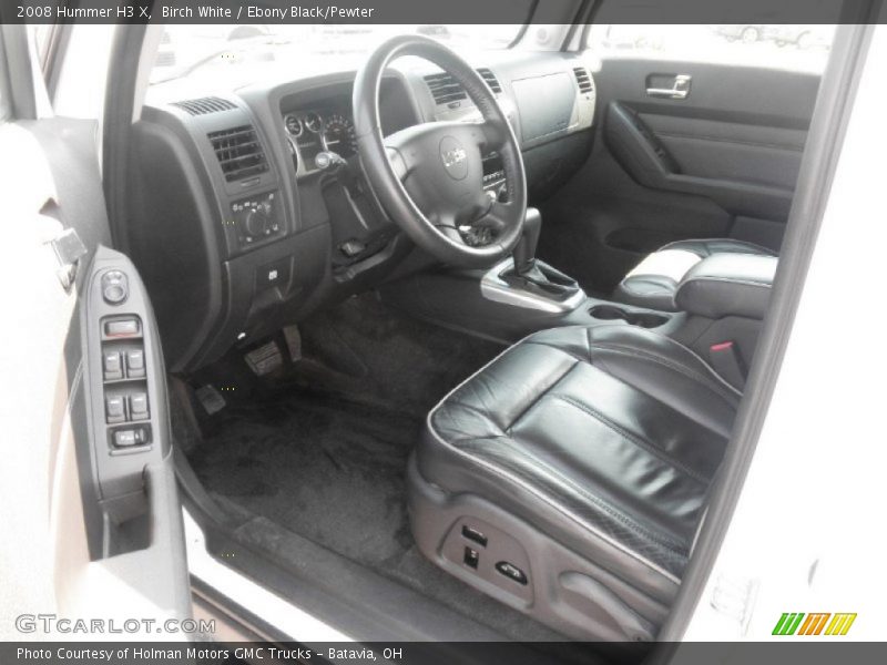 Birch White / Ebony Black/Pewter 2008 Hummer H3 X