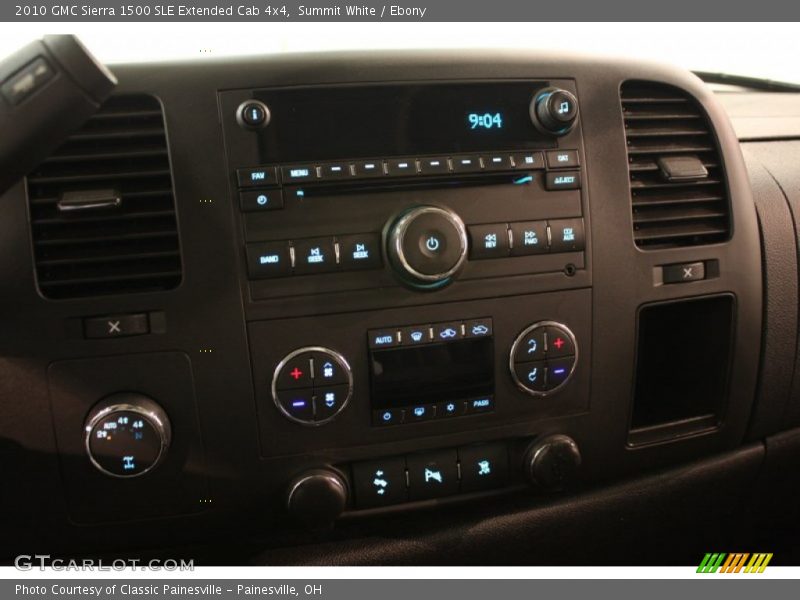 Summit White / Ebony 2010 GMC Sierra 1500 SLE Extended Cab 4x4