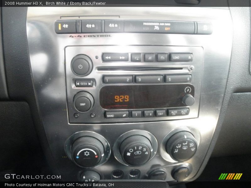 Birch White / Ebony Black/Pewter 2008 Hummer H3 X