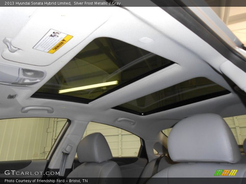 Silver Frost Metallic / Gray 2013 Hyundai Sonata Hybrid Limited