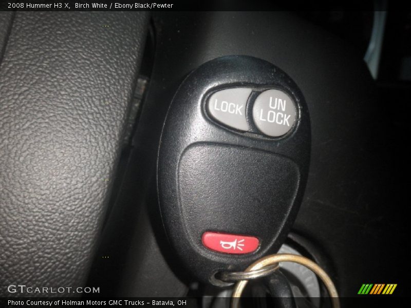 Birch White / Ebony Black/Pewter 2008 Hummer H3 X