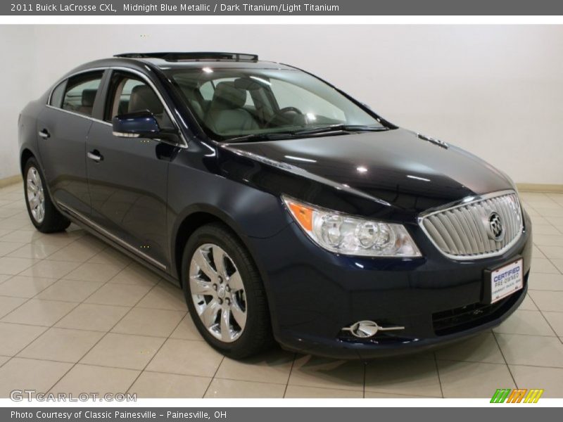 Midnight Blue Metallic / Dark Titanium/Light Titanium 2011 Buick LaCrosse CXL
