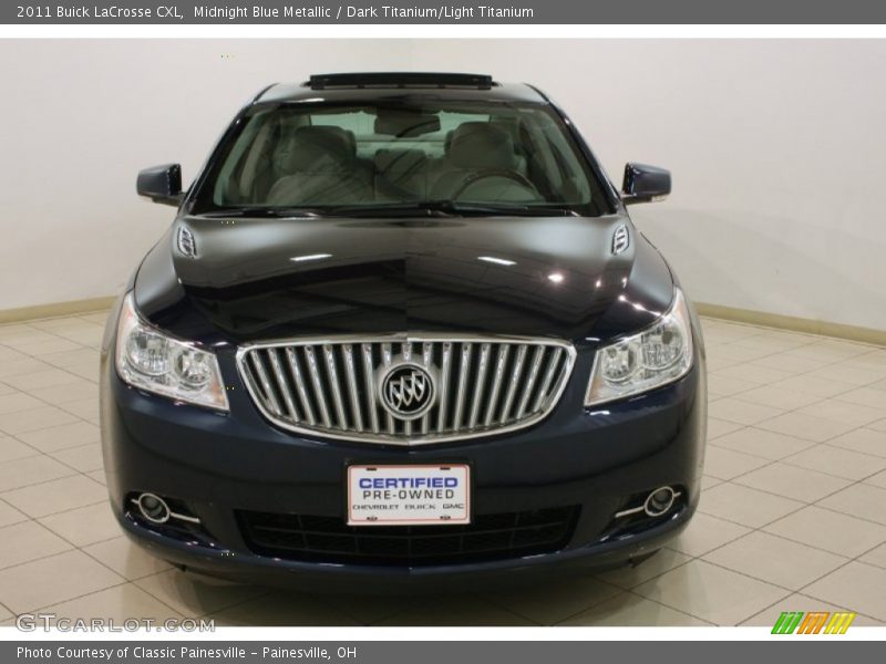 Midnight Blue Metallic / Dark Titanium/Light Titanium 2011 Buick LaCrosse CXL