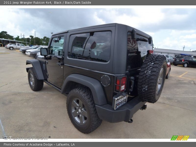 Black / Black/Dark Saddle 2011 Jeep Wrangler Rubicon 4x4