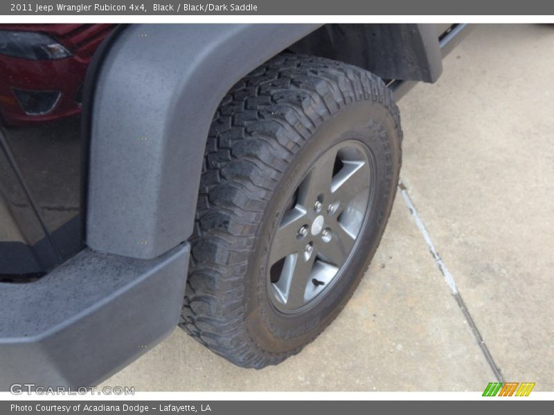 Black / Black/Dark Saddle 2011 Jeep Wrangler Rubicon 4x4