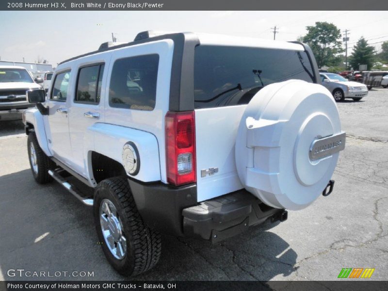 Birch White / Ebony Black/Pewter 2008 Hummer H3 X